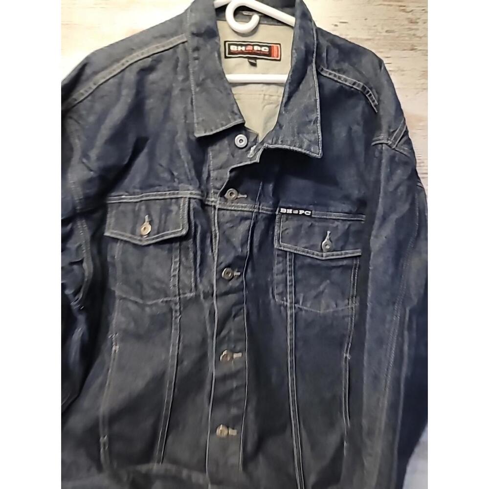 Vtg Beverly Hills Polo Club Jeans Jacket 90s Men's XXL Jean Dark Wash Cotton
